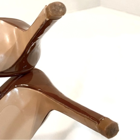 BCBGeneration Brown Heels in Transparent Vinyl Women’s Size 8.5 - Picture 11 of 13